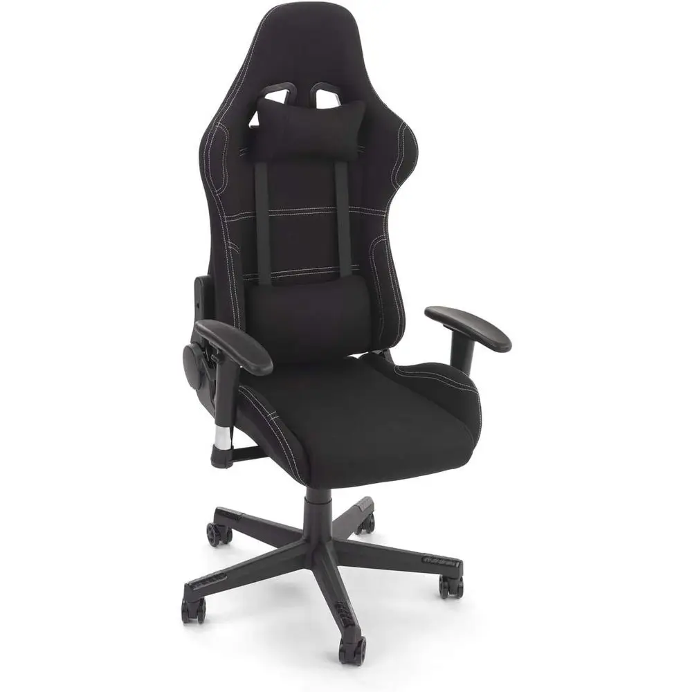 Gaming & Esports District - Ergonomische gamingstoel met lendensteun, stoffen zitting