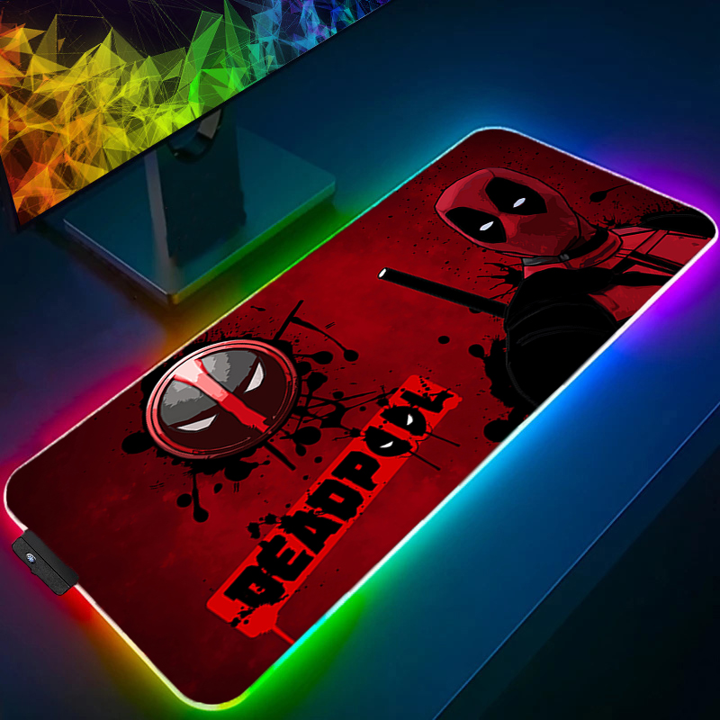 Esports Gaming Pc - LED-muismat Gaming Backlight Lock Edge Anime-accessoires