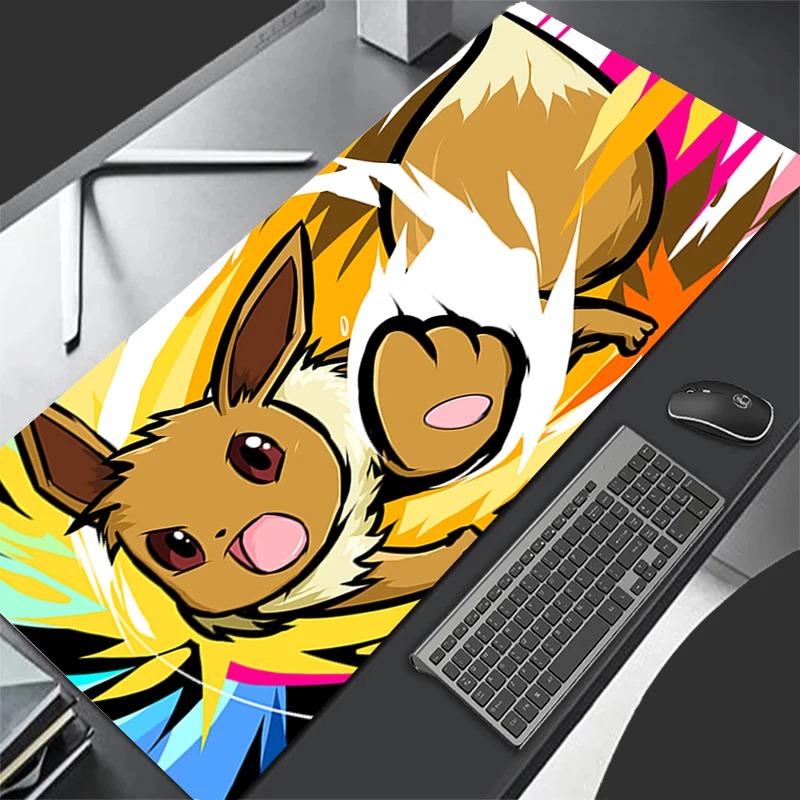 Esports Gaming Mice - P-Pokemon Eevee Anime Gaming-muismat, uitgebreide antislip