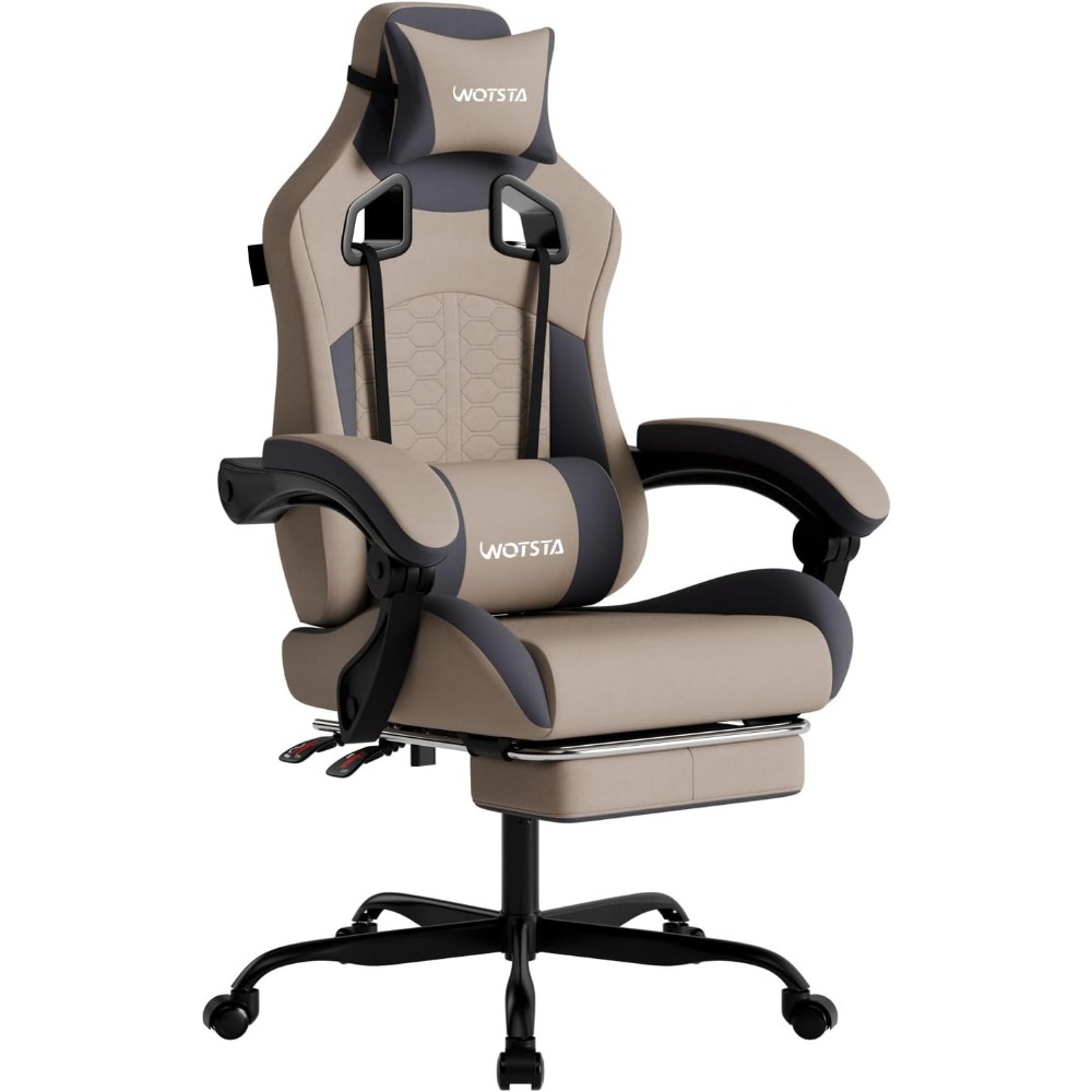 Gaming & Esports District - Ergonomische gamingstoel met massage, voetensteun en