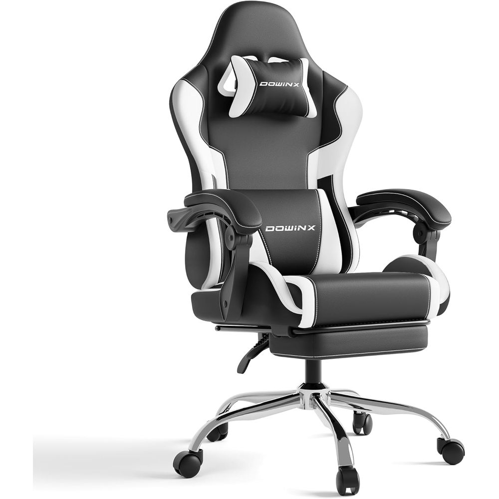 Gaming & Esports District - Ergonomische gamingstoel met lendensteun en kussen,