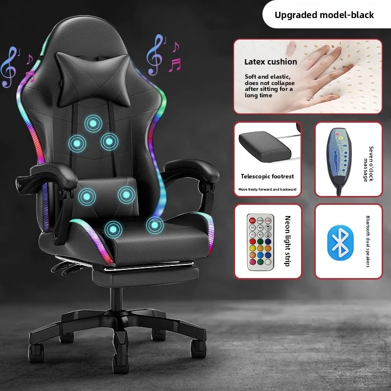 Gaming & Esports District - Verlichting Bluetooth-luidspreker LED-display Gamingstoel Ankerstoel Massagestoel