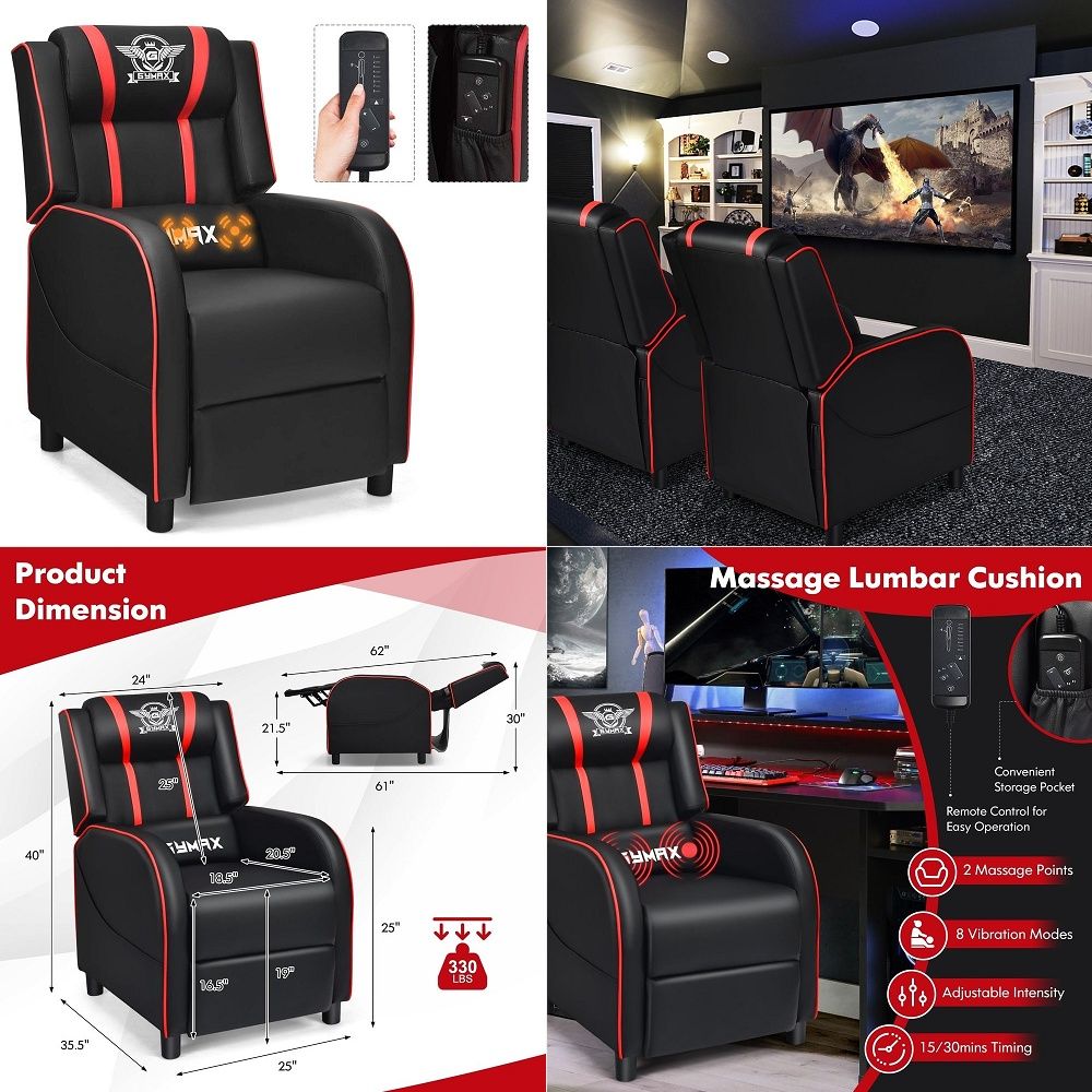 Gaming & Esports District - en hoge bureaustoel, ergonomische computer-gamingstoel met