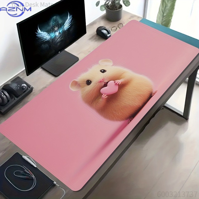 Hamster Hug Heart Roze Achterg - Esports Gaming Background recensie en prijs