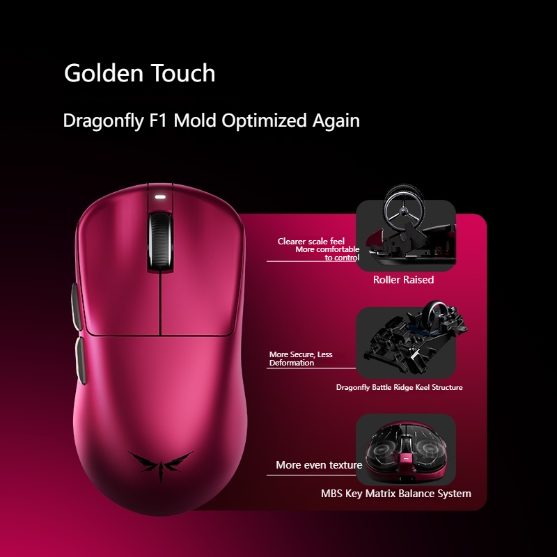 VGN Dragonfly F1 V5 Lichtgewic - Esports Gaming Mouse Wireless recensie en prijs
