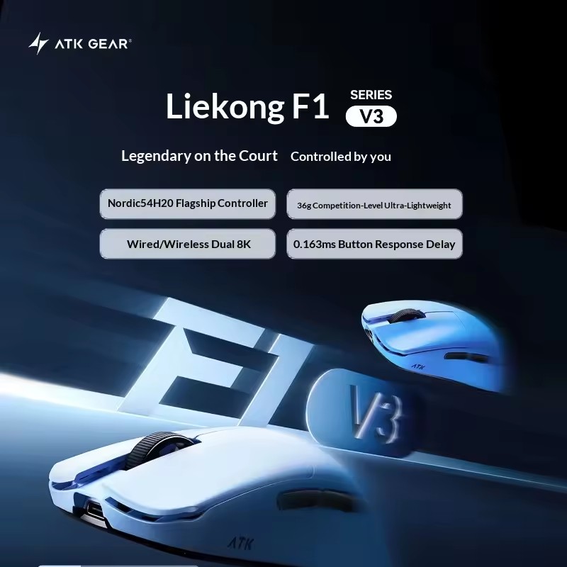 ATK F1 V2/V3 Tri Mode Draadloz - Esports Gaming Mice recensie en prijs
