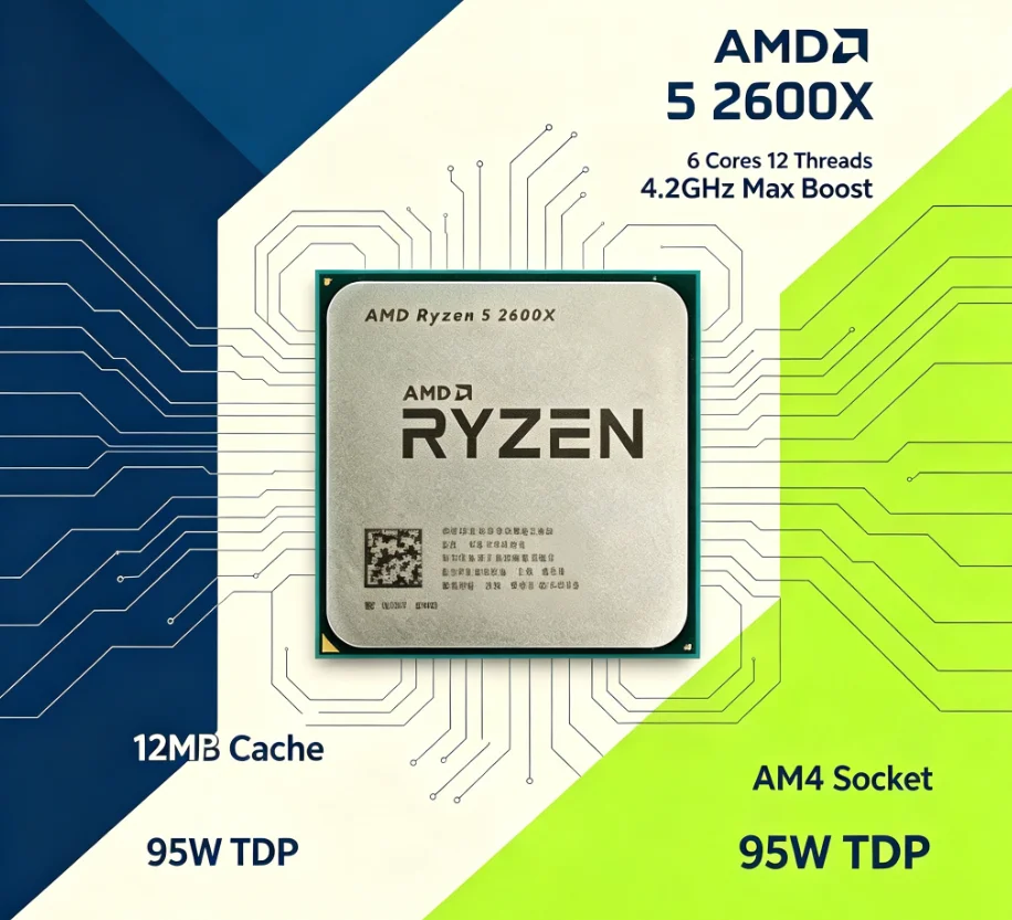 AMD R5 2600X 12nm AM4 Desktop  - Esports Gaming Pc recensie en prijs