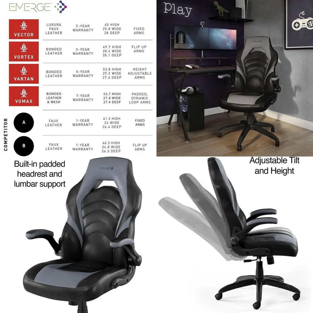 Ergonomische verstelbare gamin - Gaming & Esports District recensie en prijs
